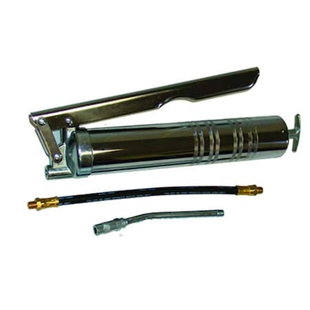 Lever Style Chrome Plated Grease Gun With Pipe